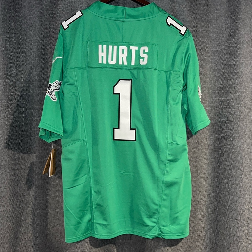 Jalen Hurts #1 Jersey | Philadelphia Eagles | Kelly Green | Size: M